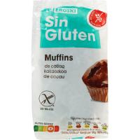 Muffins de chocolate EROSKI, pack 2x70 g