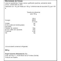 Mermelada de fresas LA VIEJA FABRICA, frasco 800 g