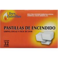 Pastilla de encendido TRES ESTRELLAS, caja