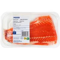 Filete de trucha asalmonada EROSKI, bandeja aprox. 300 g