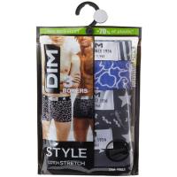 Bóxer hombre algodón elástico, surtido negro/azulón talla M DIM, pack 3 uds