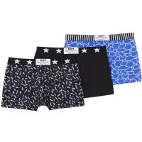 Bóxer hombre algodón elástico, surtido negro/azulón talla XL DIM, pack 3 uds
