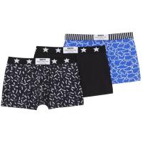 Bóxer hombre algodón elástico, surtido negro/azulón talla XXL DIM, pack 3 uds
