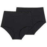 Braga maxi mujer algodón orgánico, negro talla M PLAYTEX, pack 2 uds