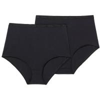 Braga maxi mujer algodón orgánico, negro talla L PLAYTEX, pack 2 uds