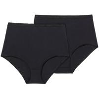 Braga maxi mujer algodón orgánico, negro talla XL PLAYTEX, pack 2 uds