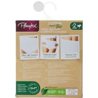 Braga maxi mujer algodón orgánico, negro talla XXL PLAYTEX, pack 2 uds