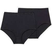 Braga maxi mujer algodón orgánico, negro talla XXL PLAYTEX, pack 2 uds