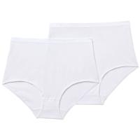 Braga maxi mujer algodón orgánico, blanco talla XL PLAYTEX, pack 2 uds