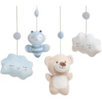 Carrusel musical 5 muñecos abeja azul, favorece el descanso del bebé INTERBABY