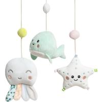 Carrusel musical 5 muñecos ballena verde, favorece el descanso del bebé INTERBABY