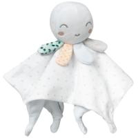 Dudu sonajero pulpo gris, mantita de apego para bebe, tacto extrasuave INTERBABY