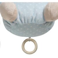 Peluche musical osito azul, tacto extrasuave INTERBABY