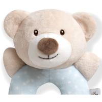 Sonajero aro peluche osito azul, ideal para fomentar el agarre INTERBABY