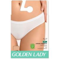 Bikini mujer liso de algodón orgánico, natural GOLDEN LADY, talla XL