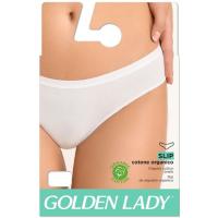 GOLDEN LADY emakume bikini liso zuria, kotoi organikozkoa, XL neurria