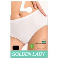 Braga alta mujer lisa de algodón orgánico, negro GOLDEN LADY, talla S