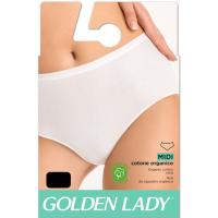 Braga alta mujer lisa de algodón orgánico, negro GOLDEN LADY, talla XL
