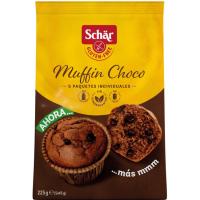 Muffin de chocolate sin gluten SCHAR, paquete 225 g