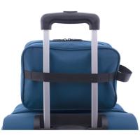 Neceser de viaje poliéster azul Explorer JOHN TRAVEL, 28x19x9 cm