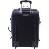 Trolley cabina políester negro Explorer, 2 ruedas JOHN TRAVEL, 38x55x20 cm