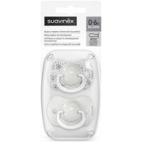 Chupete fisiológico de silicona 0-6 m SUAVINEX, pack 2 uds