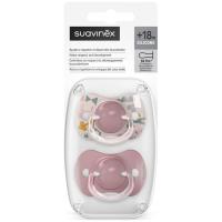 Chupete silicona fisiológico +18 M SUAVINEX, pack 2 uds
