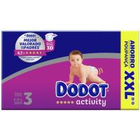 Pañal activity XXL talla 3 DODOT, paquete 168 uds