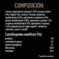 Natural goodness rico en cordero CESAR, lata 400 g