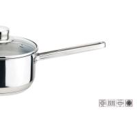Cazo Dux con tapa, acero inoxidable, apto para todo tipo de cocinas MAGEFESA, Ø16 cm