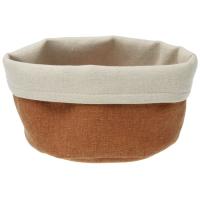 Cesta multiusos textil terracota VERSA, 17x14x10 cm