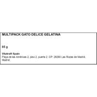 Sobre gelatina gato delice POESIE, bolsa 6x85 g