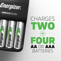 Cargador USB de pilas con 4 pilas AA LR06 1300mAh incluidas ENERGIZER, 1 ud