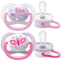 Chupete niña ultra air happy 0-6 meses PHILIPS AVENT, pack 2 uds