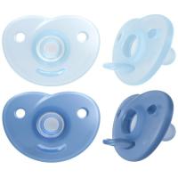 Chupete niño soothie 100% silicona 0-6 meses AVENT, pack 2 uds