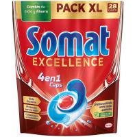 Lavavajillas maquina Excel SOMAT, botella 28 dosis