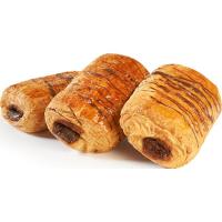 Napolitana de cacao EROSKI, 3 uds, bandeja 240 g