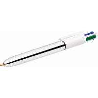 Bolígrafo de 4 colores + cinta correctora Tipp-Ex Shine Colours BIC, pack 2 uds
