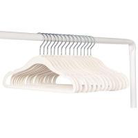 Percha para bebé antideslizantes de terciopelo, color crema, pack 15 uds