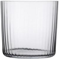 BOHEMIA Optic beirazko edalontzi baxu gardena erliebearekin, 35 cl