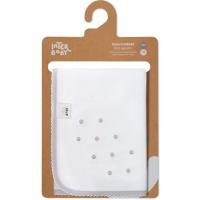 Gasa bordada puntos grises, 100% algodón, Edad rec: +0 meses INTERBABY, 60x65 cm