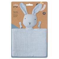 Dou dou oso azul muselina de bambú antibacteriano, edad: de 4 a 36 meses INTERBABY