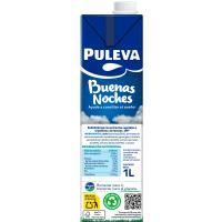 Leche desnatada sin lactosa PULEVA BUENAS NOCHES, brik 1 litro
