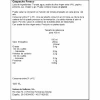 Gazpacho fresco GARCÍA MILLÁN, botella 1 litro