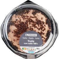 Tarta de trufa y nata EROSKI, 550 g