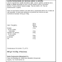 Yogur sin lactosa sabor vainilla KAIKU SIN LACTOSA, pack 4x125 g