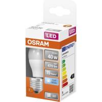 Bombilla Led esférica E27 4,9W luz neutra (4000k) OSRAM, 1 ud