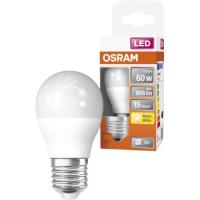 Bombilla Led esférica E27 7W luz cálida (2700k) OSRAM, 1 ud