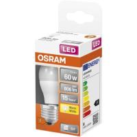 Bombilla Led esférica E27 7W luz cálida (2700k) OSRAM, 1 ud