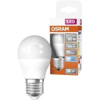 Bombilla Led esférica E27 7W luz neutra (4000k) OSRAM, 1 ud